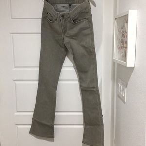 Ralph Lauren black label brushed gray flare jean